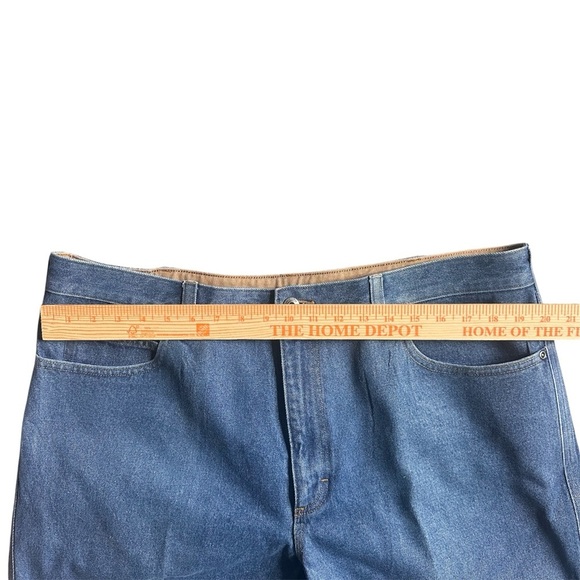 Duluth Trading Co Men’s Jeans 40x30 Relaxed Fit Straight Leg Blue Denim Workwear - Picture 3 of 7